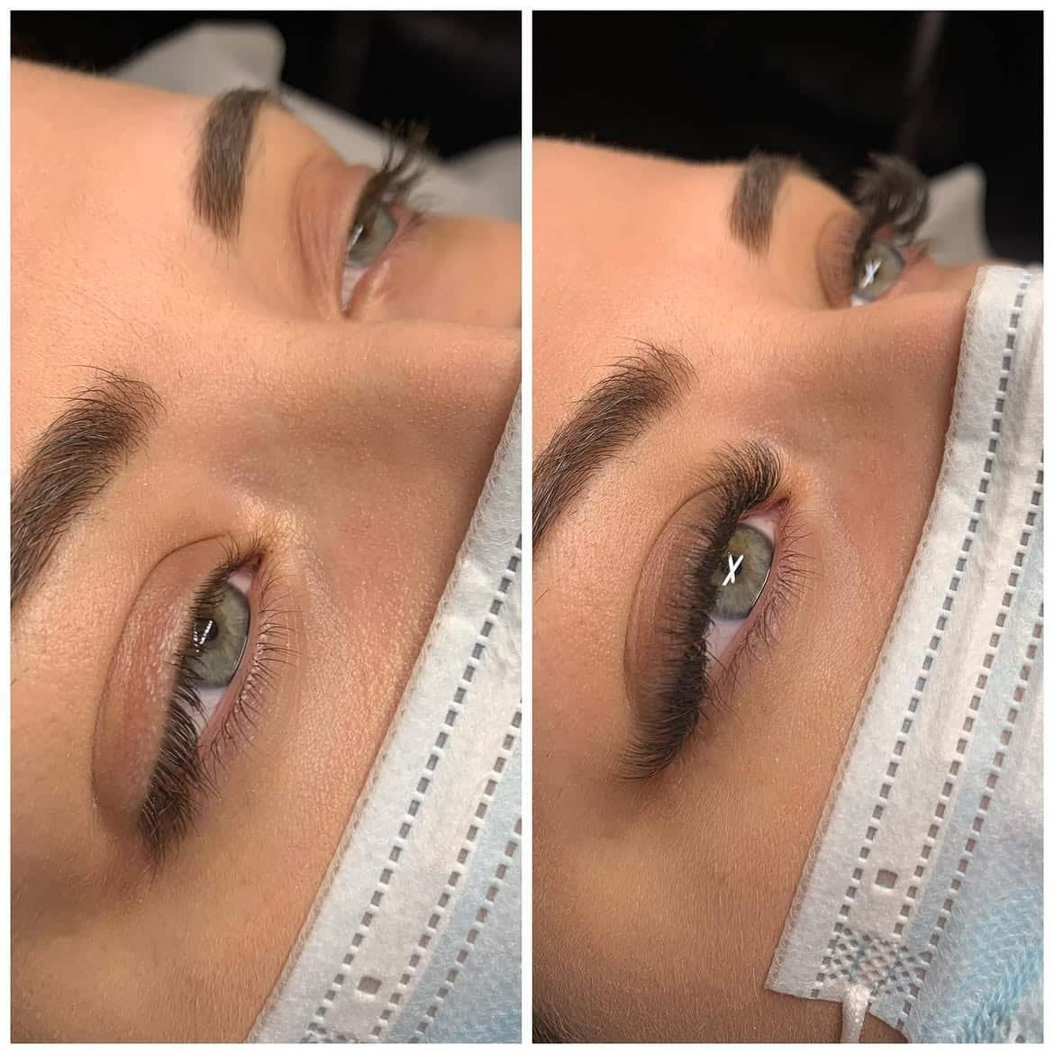 Pose volume d'extensions de cils réalisée à Ronchamp par Beauty By Lorena