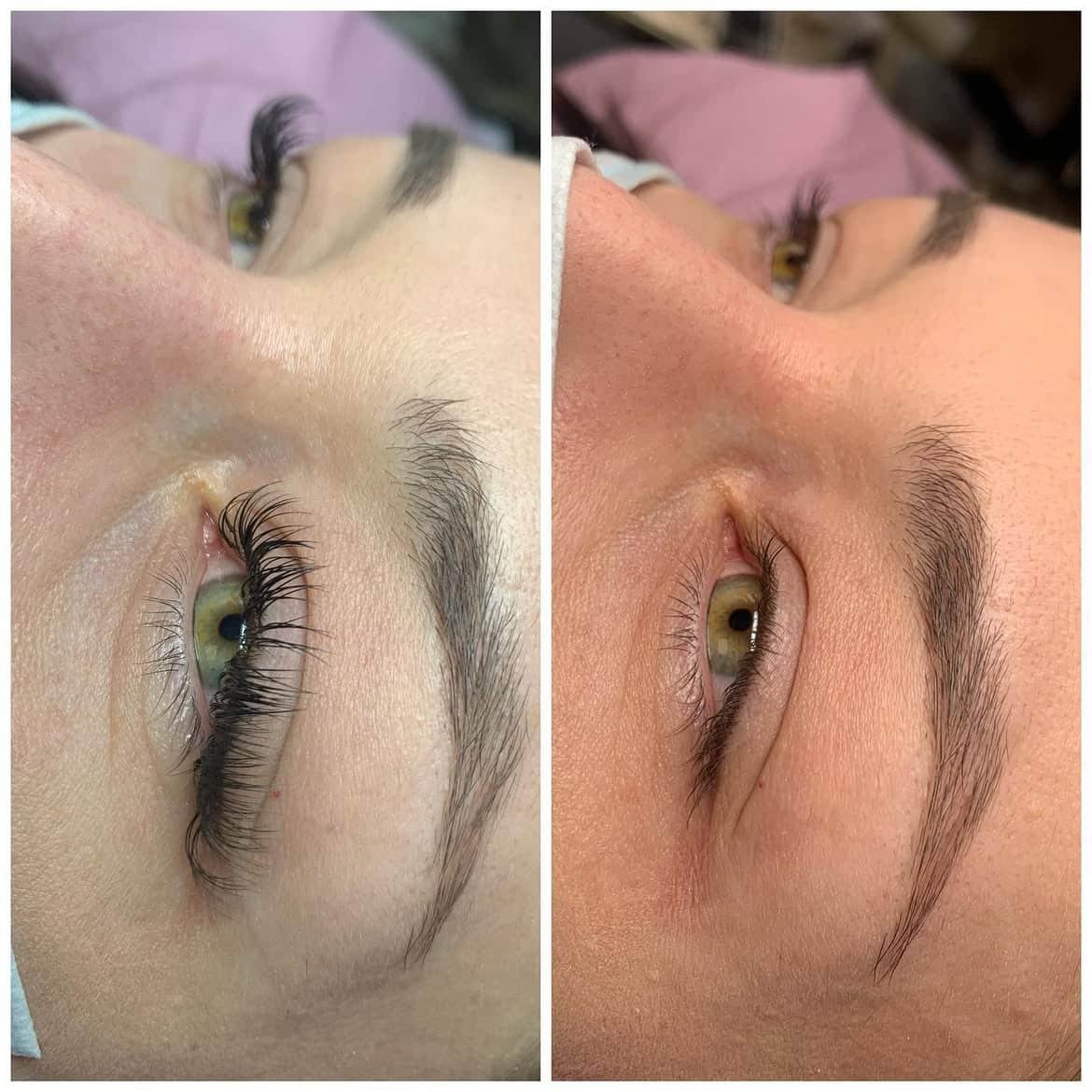 Pose mixte d'extensions de cils réalisée à Ronchamp par Beauty By Lorena